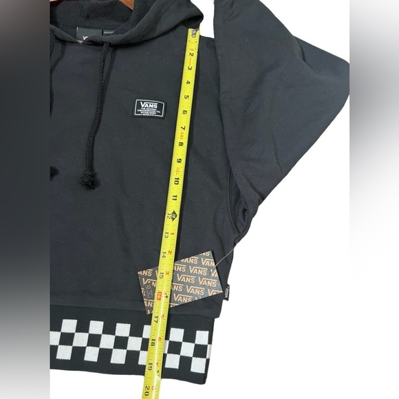 Vans Women’s Boom Boom Black Long Sleeve Crop Skateboard Hoodie - Picture 12 of 15